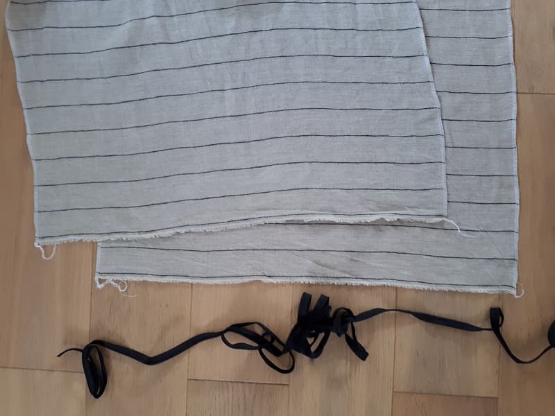 Tissu en lin et passepoil matériel pour coudre un edredon déhoussable de canapé